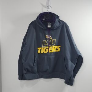 Plus Size LSU Tigers Gray Hoodie